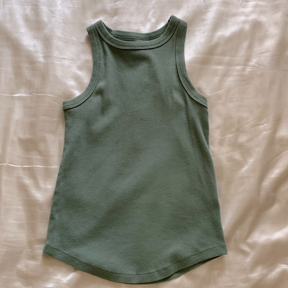 high quality green tank top